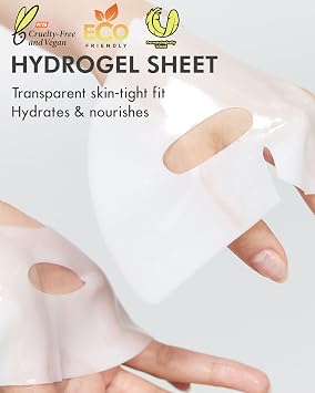 DERMAL 32 Combo Sheet Mask + Vitamin Hydrogel Melting Jelly Gel Mask 4ea Bundle