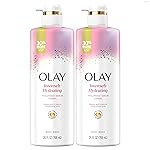 Olay Body Wash for Women, Intensely Hydrating, Hyaluronic Acid Serum Complex, Renews Moisture, Free of Parabens & Phthalates, Vitamin B3 Lameller Technology, For All Skin Types, 26 fl oz (Pack of 2)