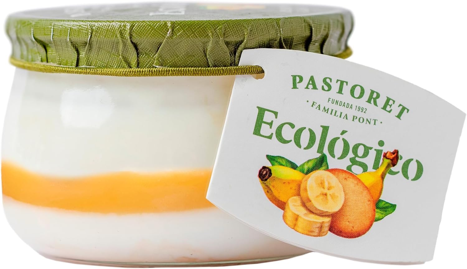Pastoret Yogur Ecológico con Plátano y Galleta, 135g - Imagen 2
