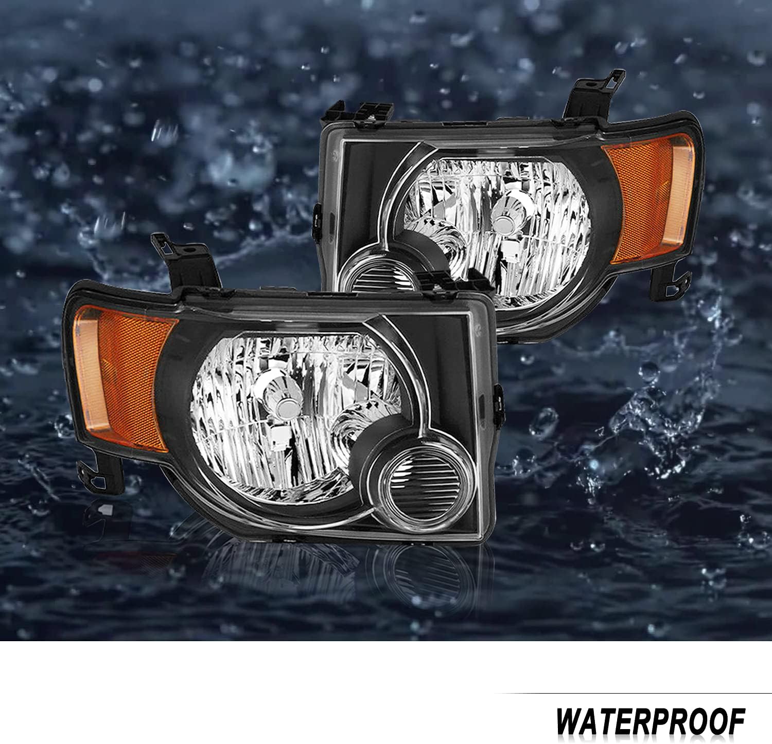 50% Off Discount JSBOYAT Headlight Assembly Replacement for 08-12 Ford Escape Driver and Passenger Side Tech Deals 🔥 JSBOYAT Headlight Assembly Replacement for 08-12 Ford Escape Driver and Passenger Side