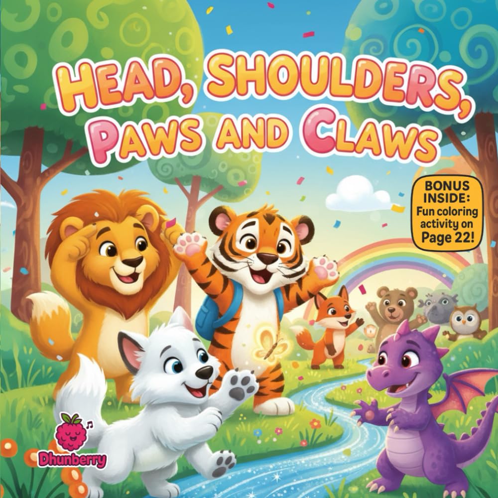 Head, Shoulders, Paws and Claws: A Playful Rhyming Jungle Dance Story About Confidence, Movement, and Being Yourself (The 100 Book Kids Collection)