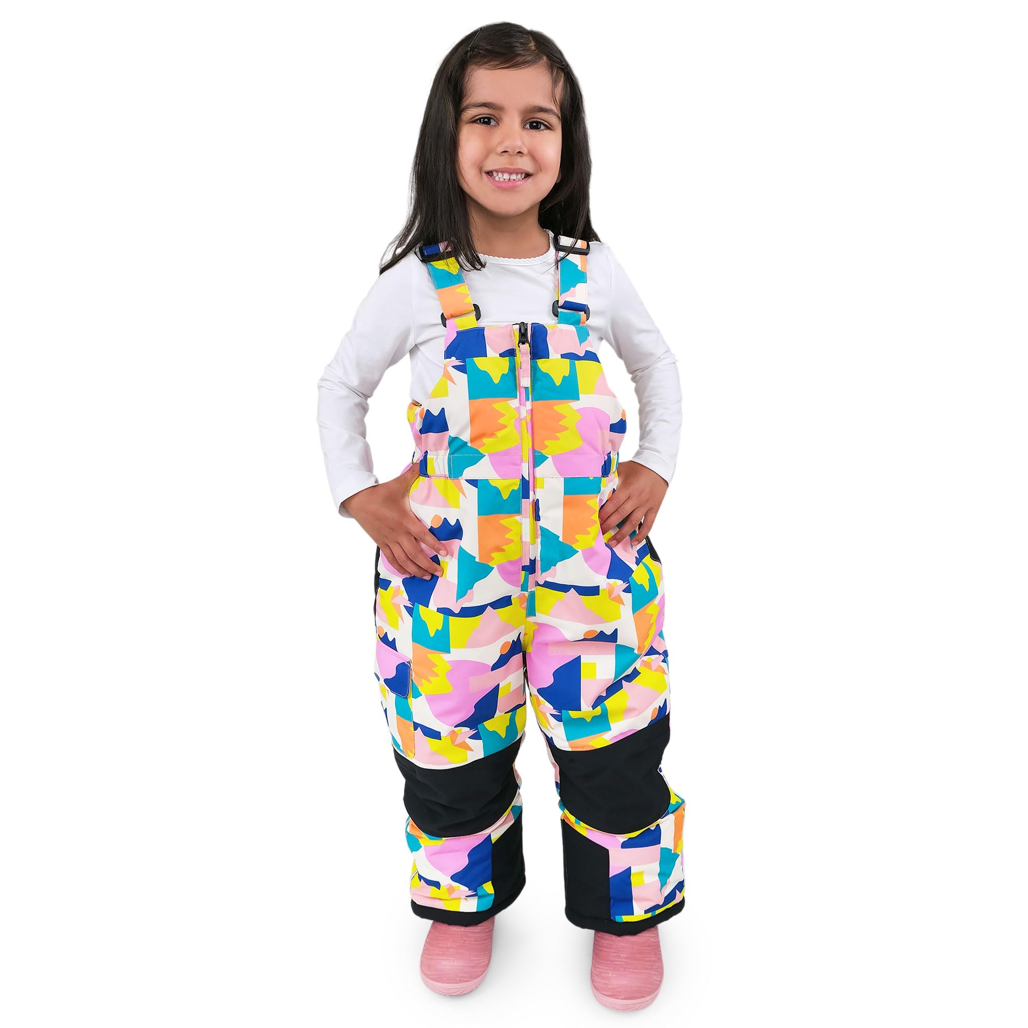 JAN & JUL Toasty-Dry Waterproof Insulated Snow Bib Pants for Kids