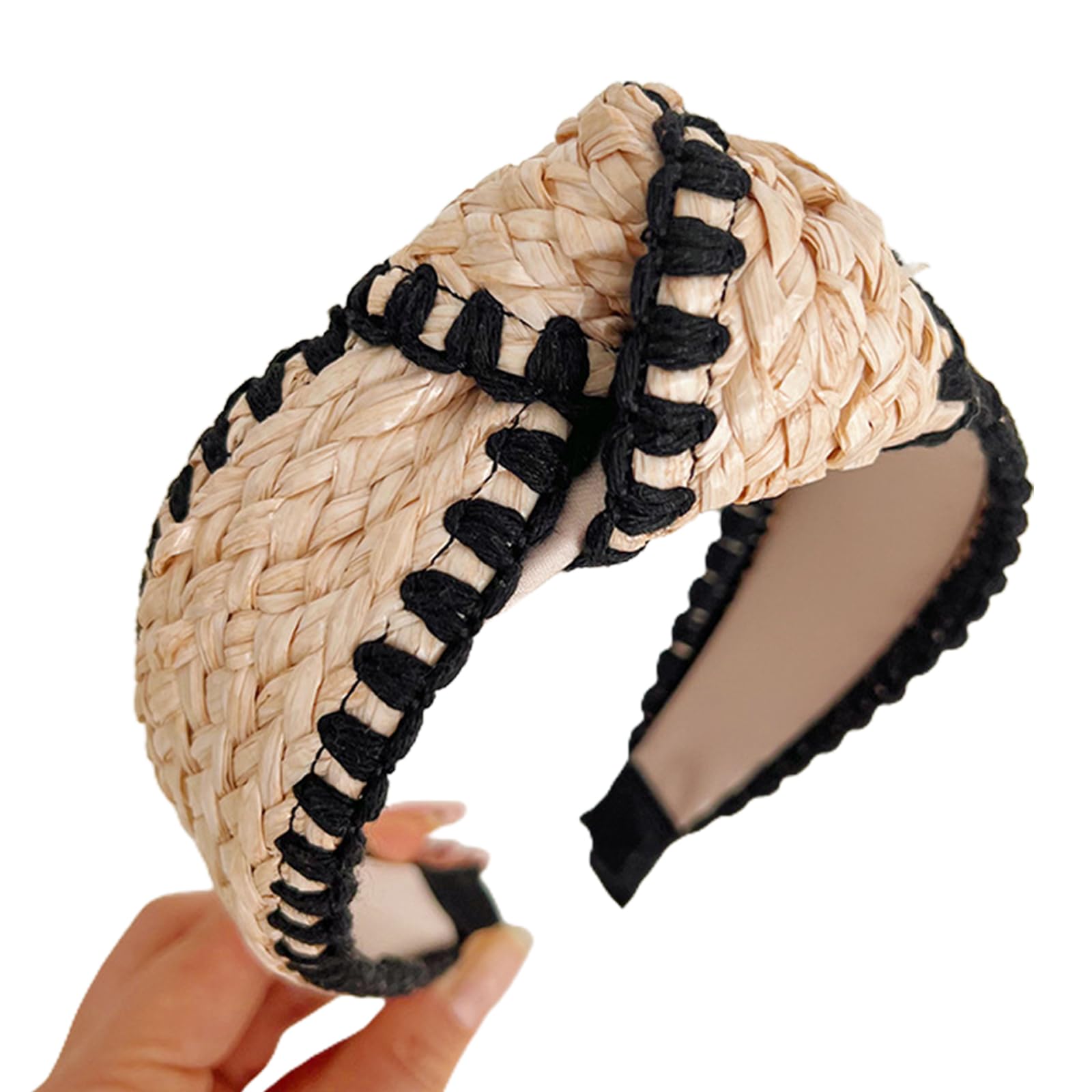 Fentency Elegant Wide Hair Bands Photo Booth Props Wide Headband Party Headpiece Knotted Headband for Music Festivals