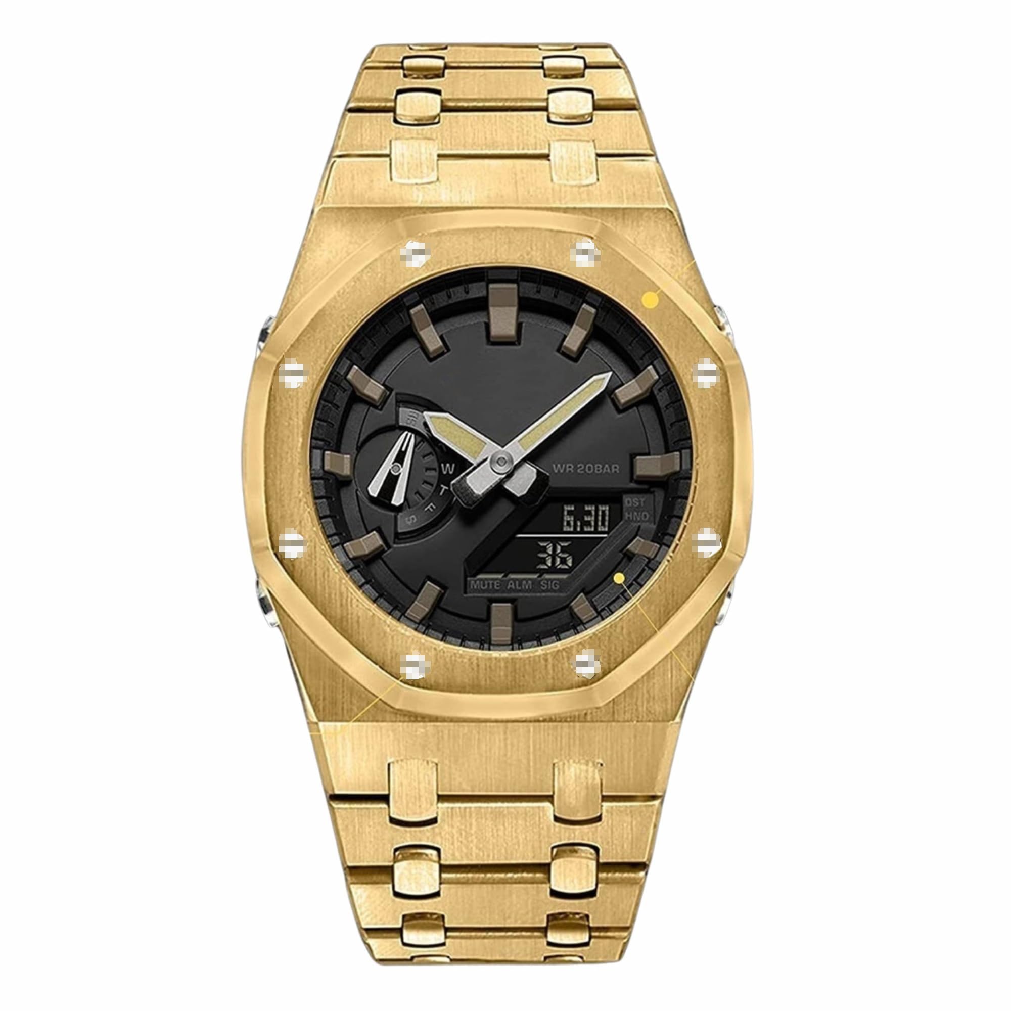 Amazon.co.jp: [Casiroyal] メタルバンド ベゼル カバー ga2100 2110
