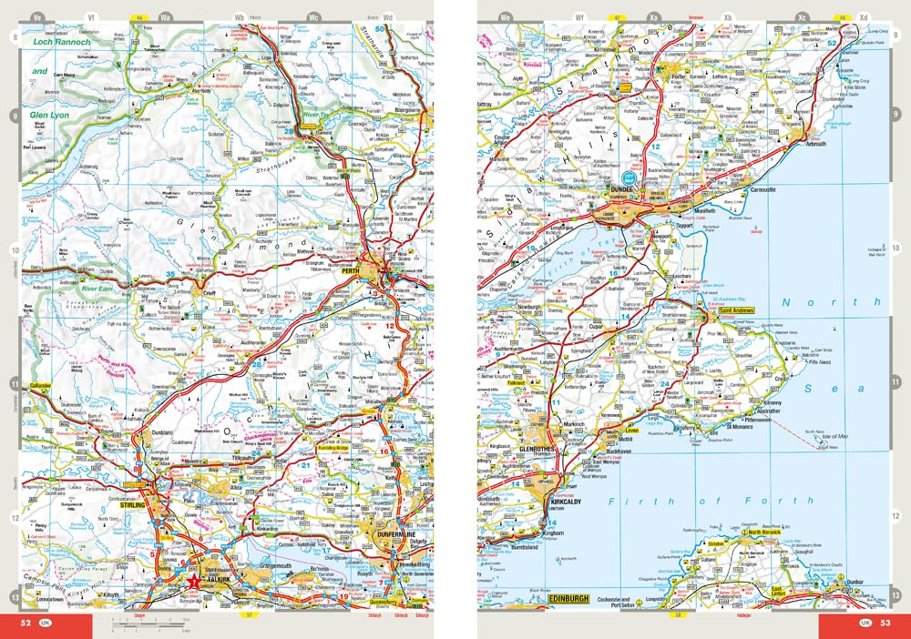 MARCO POLO Reiseatlas Großbritannien, Irland 1:300.000: Straßenatlas und Autoatlas mit Europa in 1:4,5 Mio. Spiralbindung