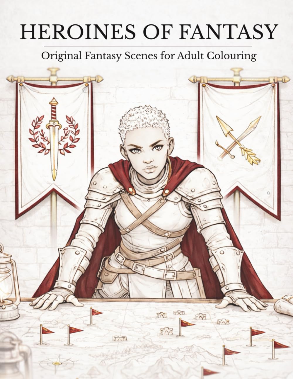 Heroines of Fantasy: Original Fantasy Scenes for Adult Colouring