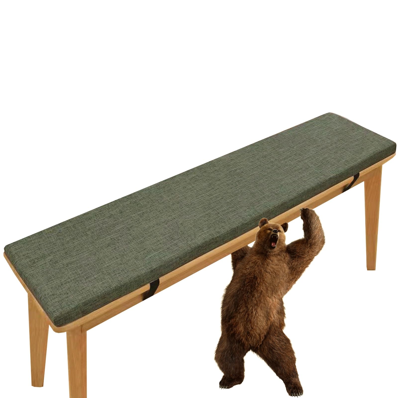 Cuscino per panca da esterno, 121 x 40 cm, 106 x 45 cm, con cerniera, antiscivolo, per mobili da giardino, altalena/divano, cuscinetti in schiuma ad alta densità traspiranti, perfetti per il comfort