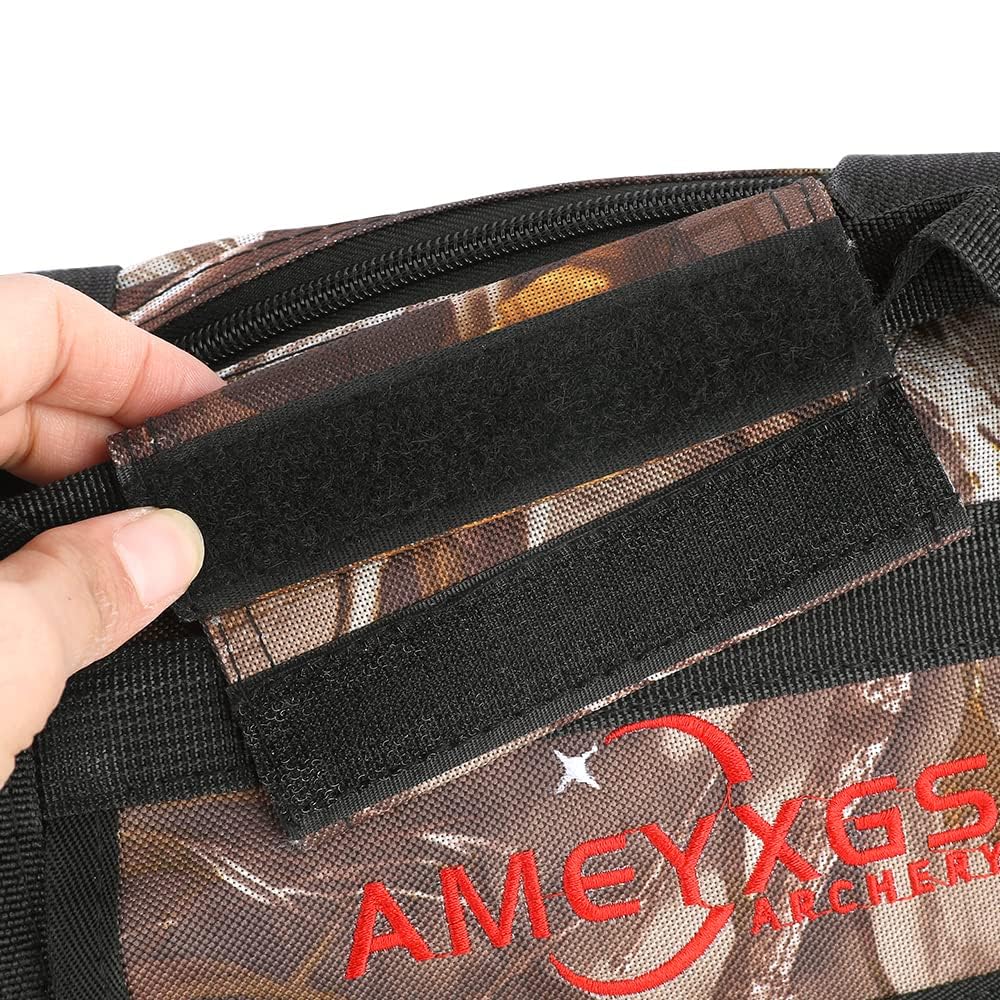 wolfman 115cm étui pour Arc à Poulies Sac Souple pour Arc à Poulies avec Flèche Et Accessoires Poche et Sangles de Sac à Dos