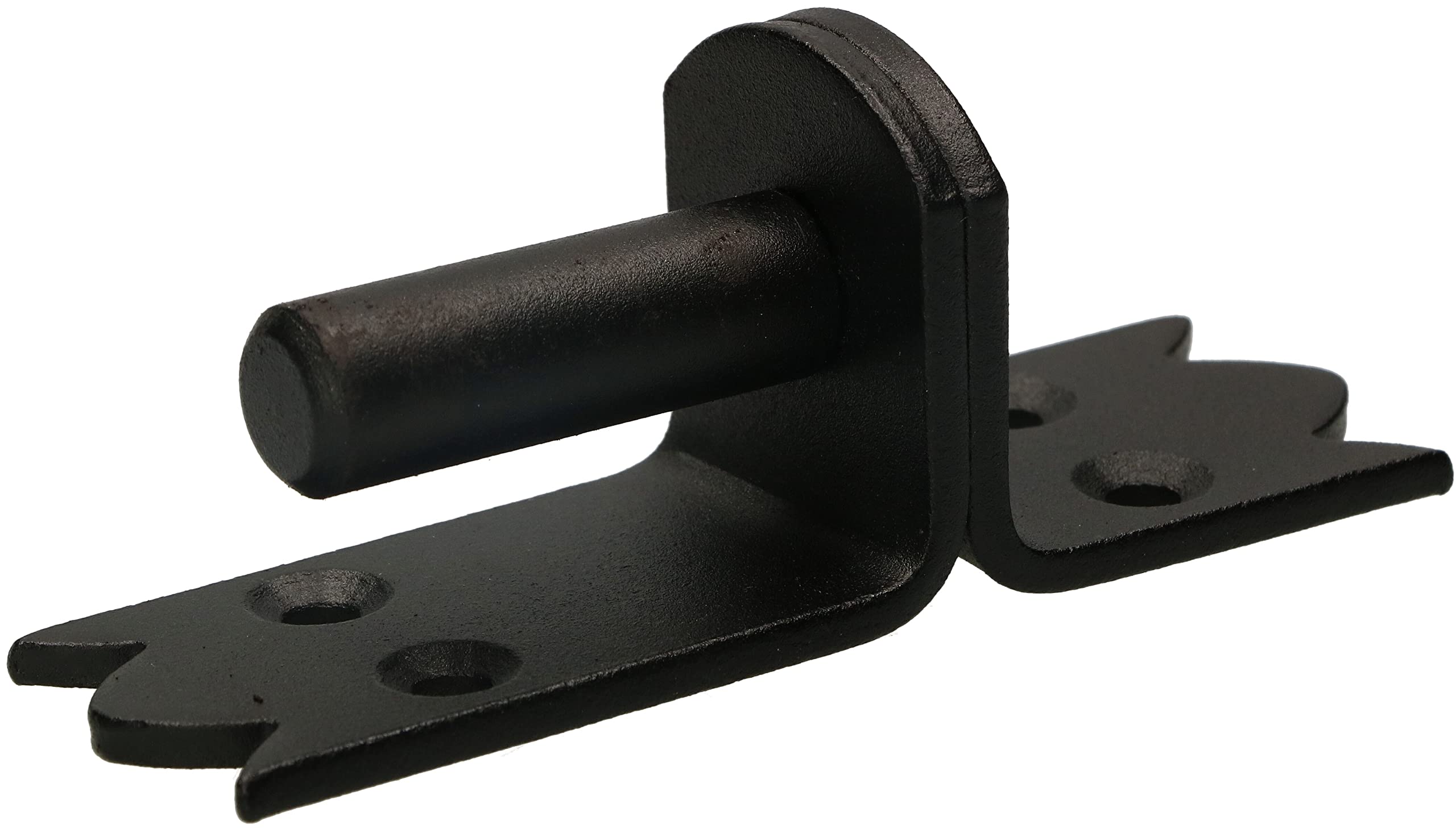 KOTARBAU® 2 x Bisagras angulares de acero forjado, Herraje para contraventanas, puertas, Bisagras en L 800 mm, Bisagras para contraventanas de madera, Bisagras decorativas, 2 Goznes con pernios, Negro