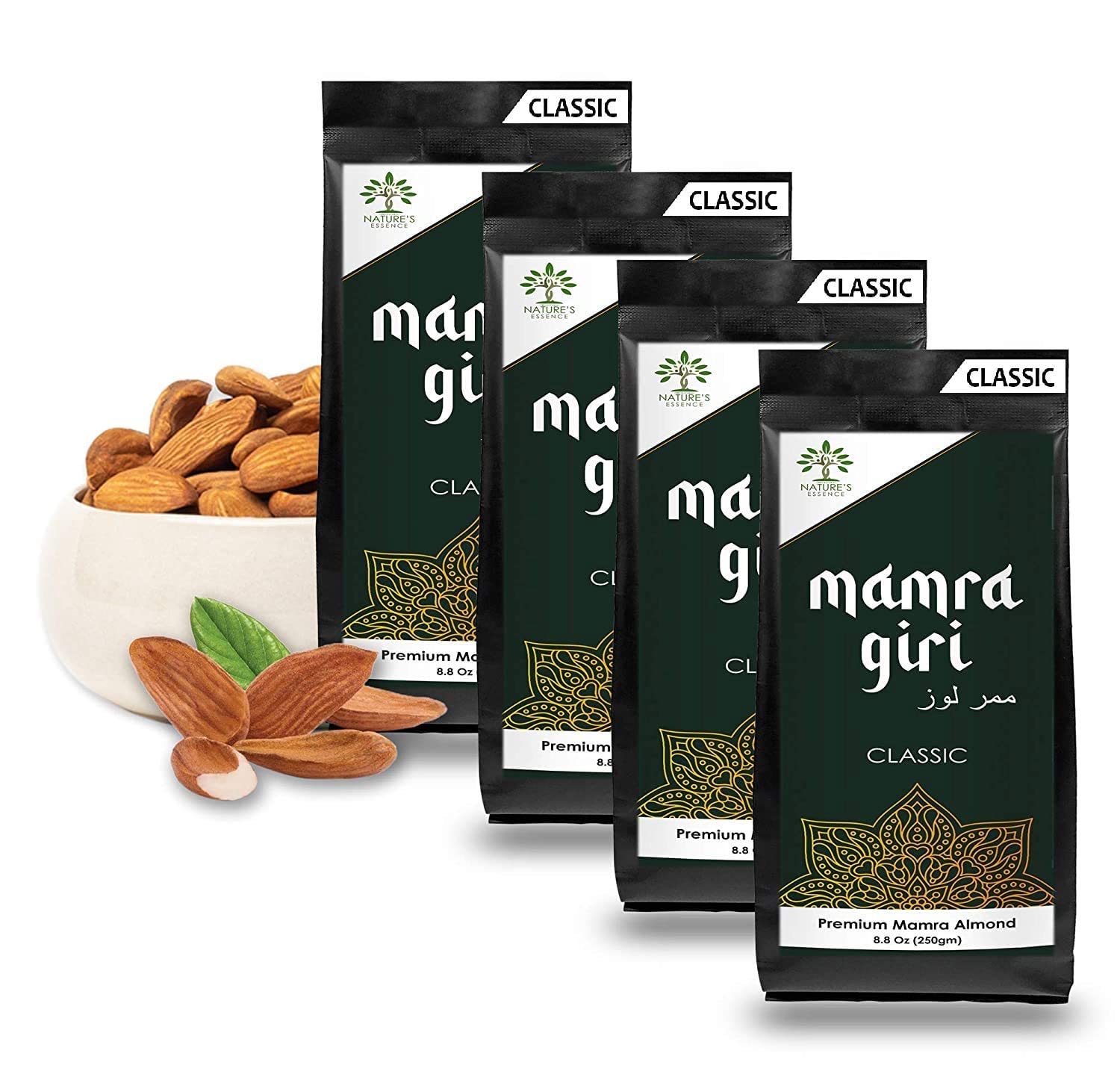 Nature Essence's Classic Mamra Almonds Giri Kernals Badaam Almonds (250x8)