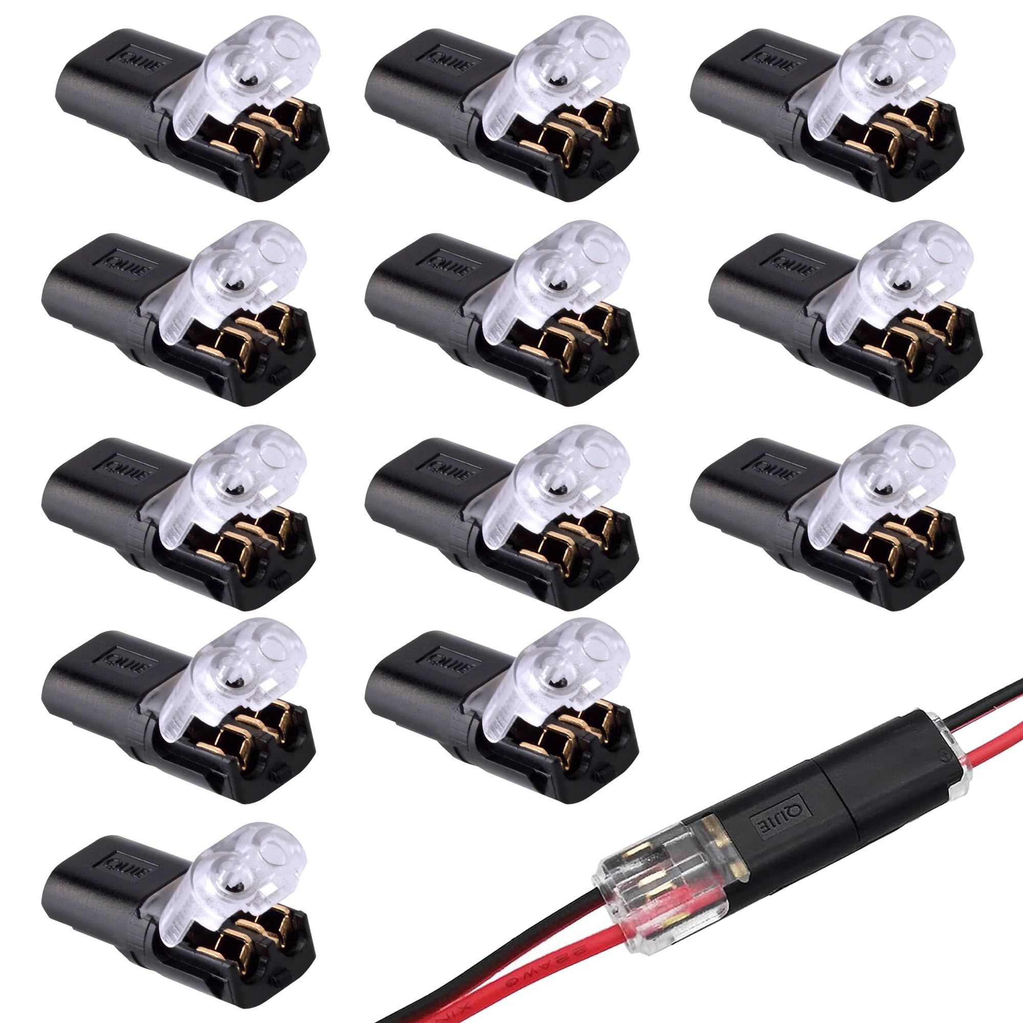 40 stuks 2-polige autokabelverbinders, waterdicht, kabelconnectoren