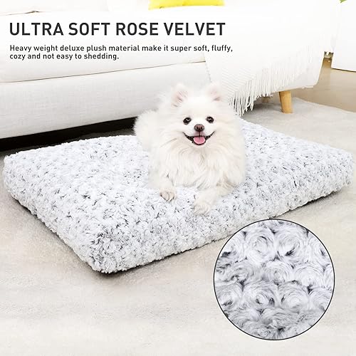 Miniatura 26 de KSIIA - Cama lavable tipo jaula para perro, cómoda almohadilla antideslizante para mascotas, para razas de perros grandes, jumbo, medianos y Rosa