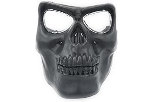Black Scary Skeleton Full-Face Cosplay Mask for Halloween