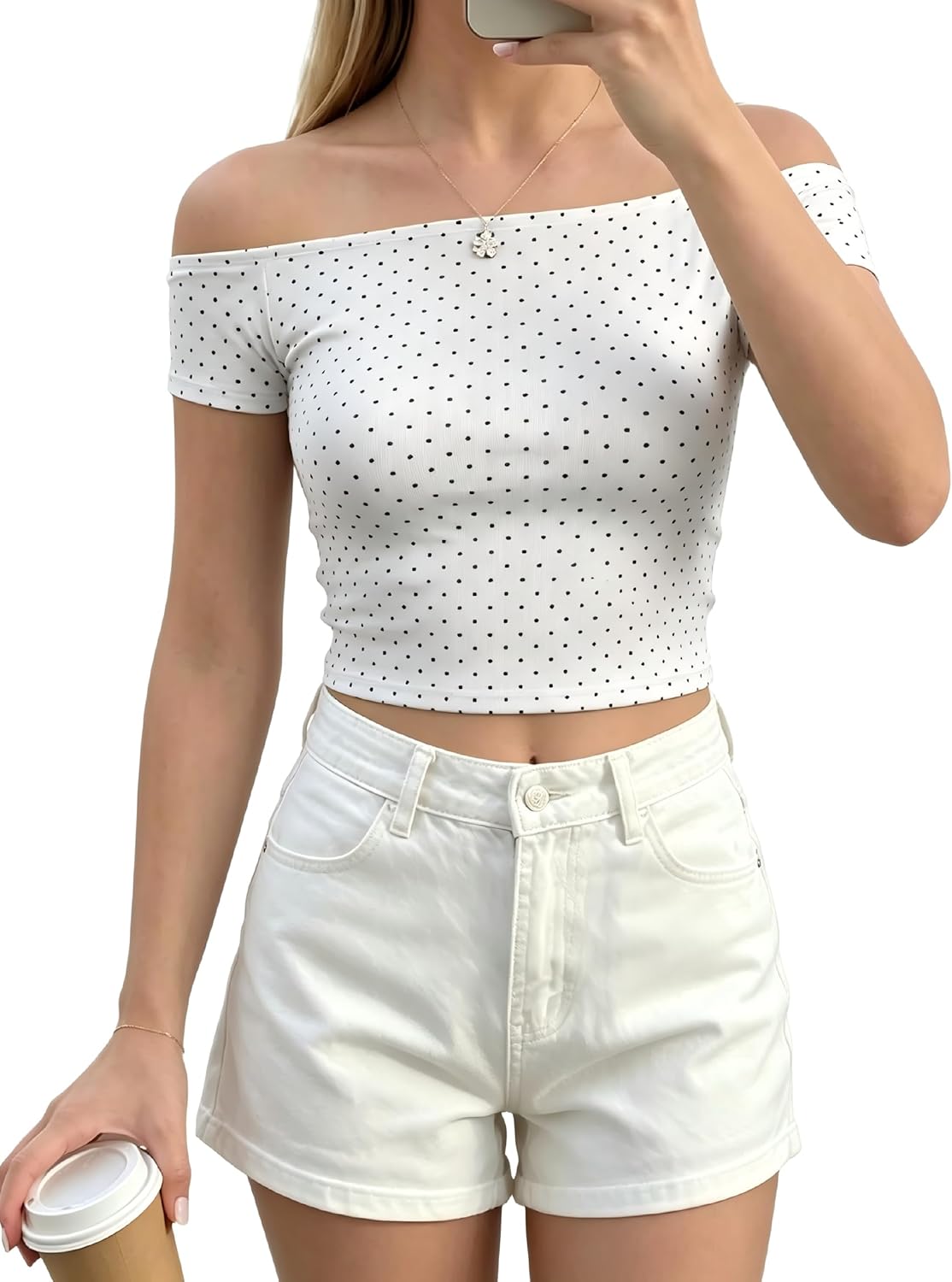 LINGSWALLOW Women Off The Shoulder Tops