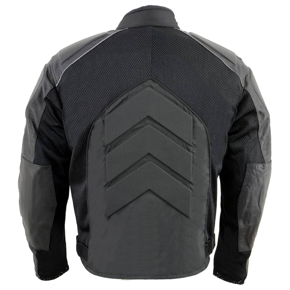 NexGen SH2153 Veste de moto en textile et cuir blindée CE
