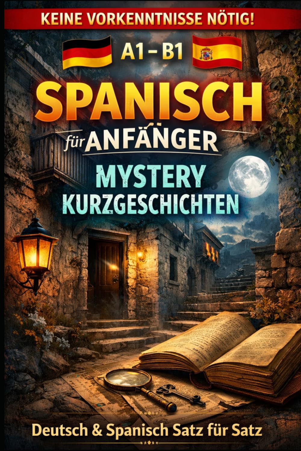 Spanisch für Anfänger: Mystery Kurzgeschichten: Deutsch und Spanisch Satz für Satz, A1 bis B1, Für Anfänger, Kinder und Erwachsene