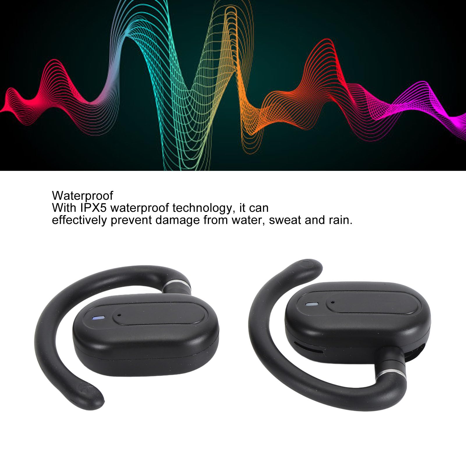 Nero  20 Ore Di Riproduzione, Auricolari Bluetooth Impermeabili Per Nuoto Auricolari Wireless Sportivi Tws Ipx7 Stereo~p185345998 - Foto 8