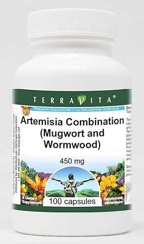 Artemisia Combinación (Artemisia y Ajenjo) - 450 mg (100 Cápsulas, ZIN 513045) - Paquete de 3