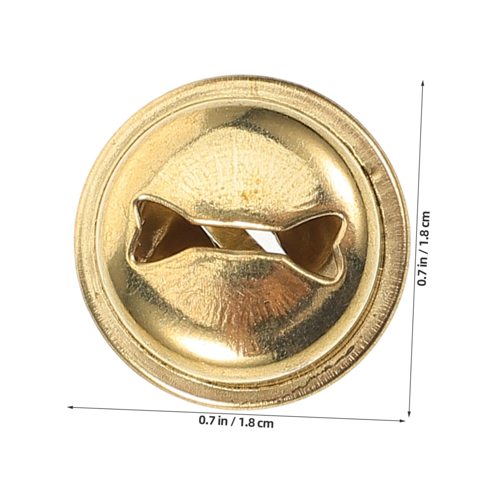 ERINGOGO Handmade Metal Craft Bells 100pcs Doll Making Bells for Toys Craft Projects