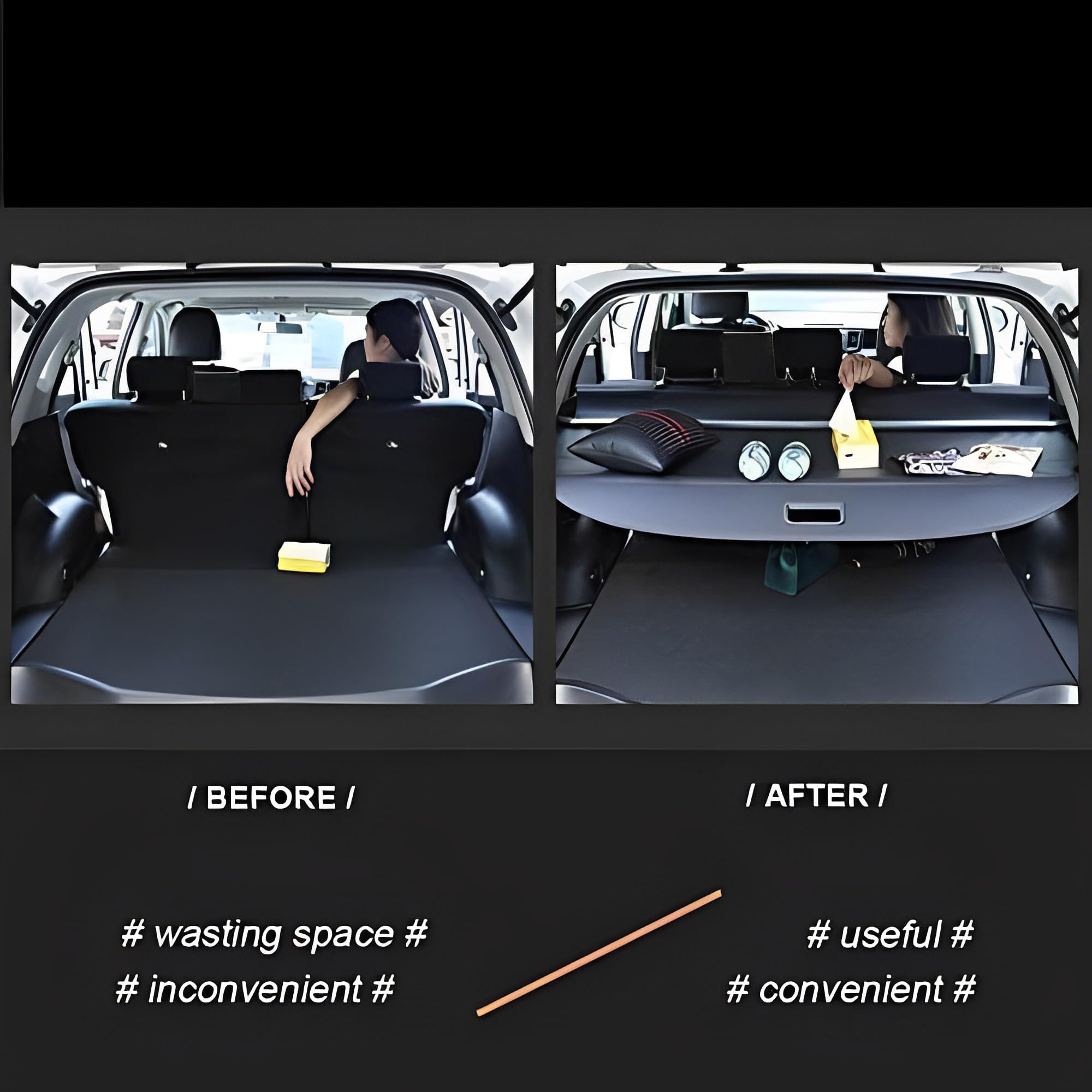 Cubierta de Carga Retráctil, Pantalla Retráctil Maletero para BMW X1 (U11) SAV 2022 Accesorios de Montaje