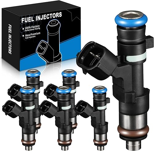 0280158005 3.5L V6 para Juego de 6 inyectores de combustible Nissan compatibles con Altima 2004-2006, Maxima 2004-2008, Murano 2003-2004, Quest