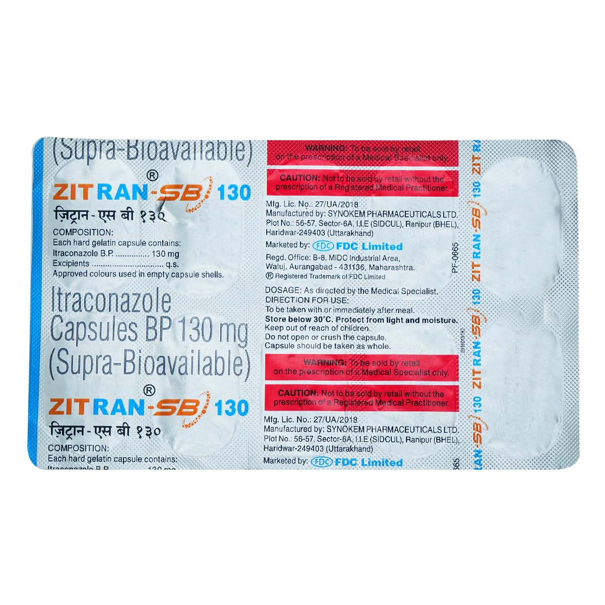 Zitran Sb 130 Strip Of 10 Capsules Desertcart Seychelles