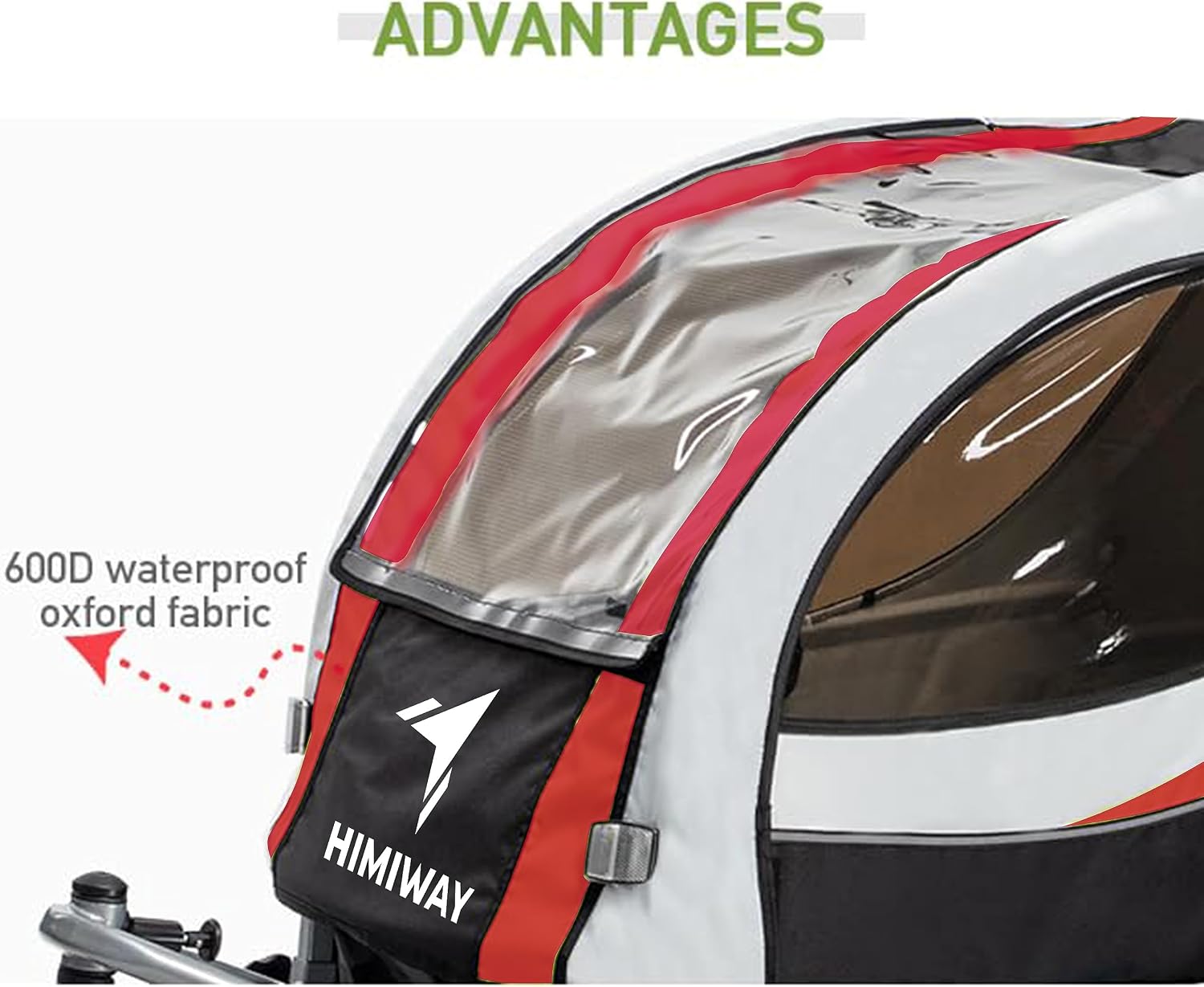 Himiway Bike Foldable Cargo/Kids/Pets Trailers, Load Capacity 88 lbs, Foldable Frame+20-Inch Tires