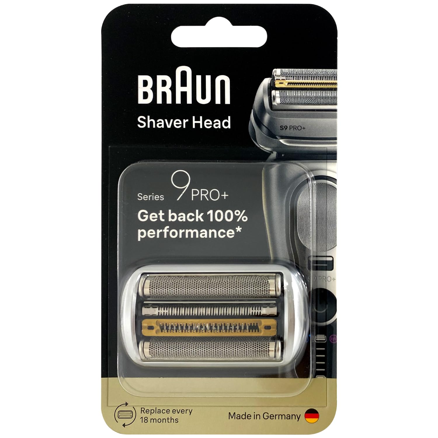 Braun Seria 9 PRO+ 96 M, oryginalna wymienna głowica do golarki elektrycznej, przywraca 100% wydajności, kompatybilna ze wszystkimi maszynkami z serii 9