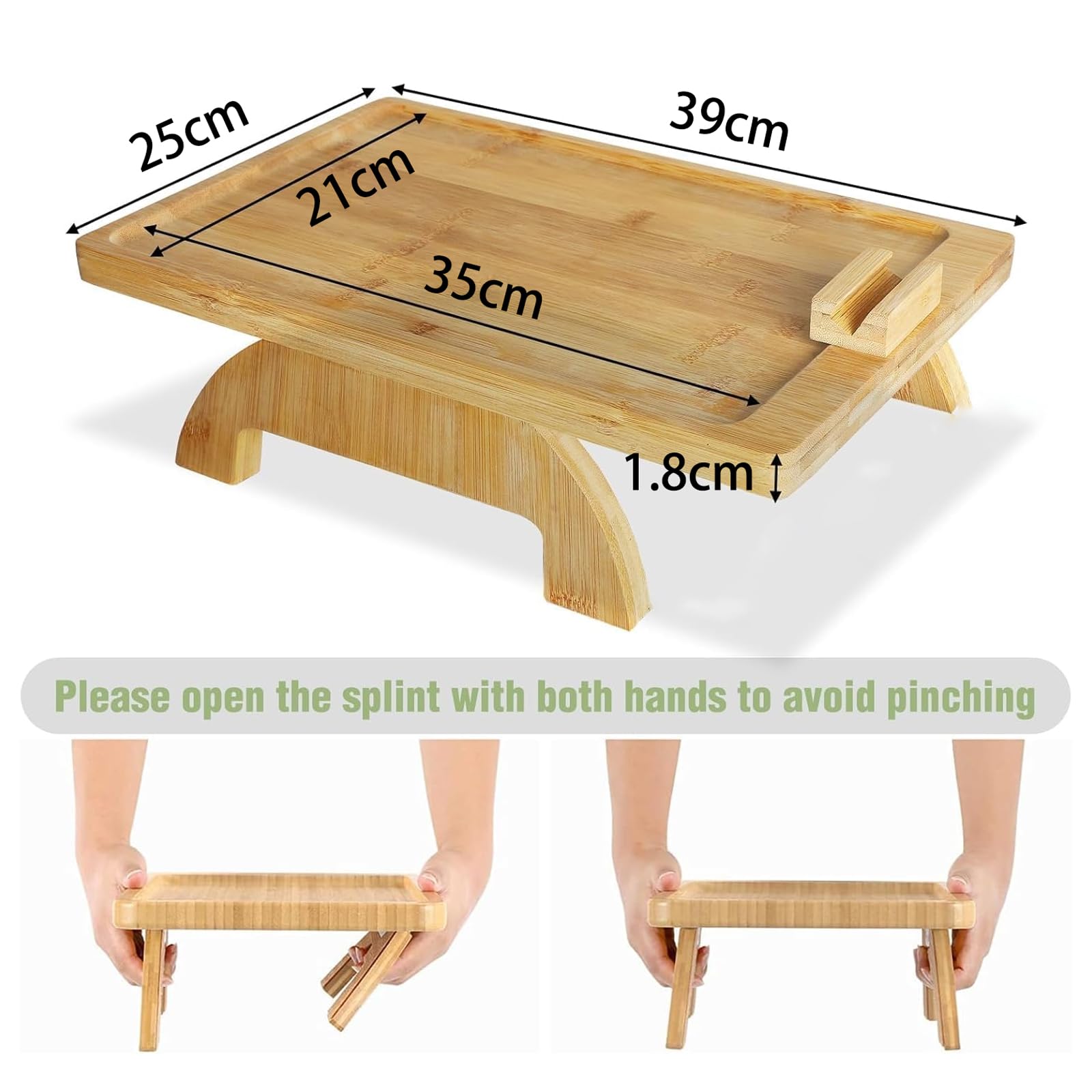 Bandeja para reposabrazos de sofá,Bandeja de Brazo para Sofá de Bambú,Mesa Plegable para reposabrazos de sofá,con Soporte para teléfono,para Aperitivos,Teléfonos,Mandos y Bebidas