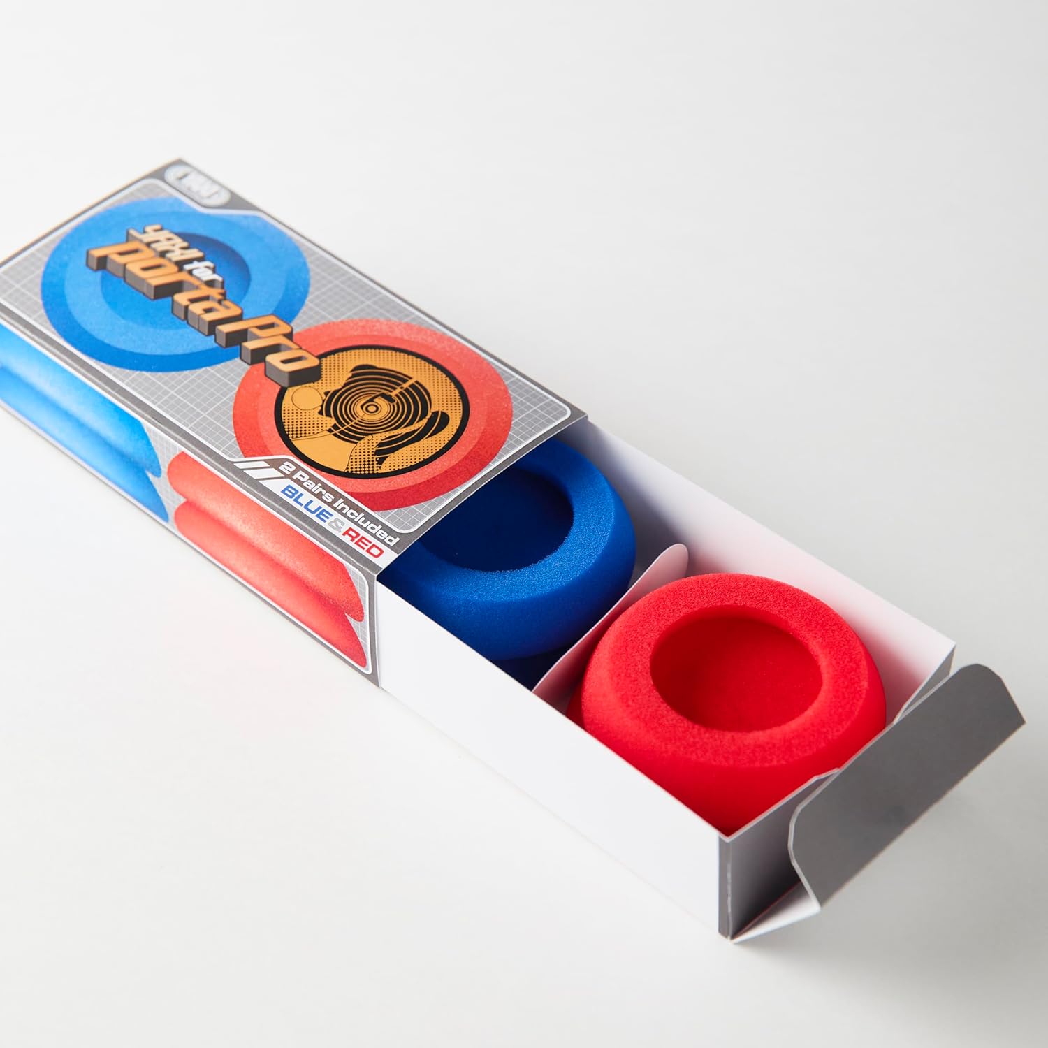 YAXI EARPADS for Koss PORTAPRO 2Pairs (Blue+Red)