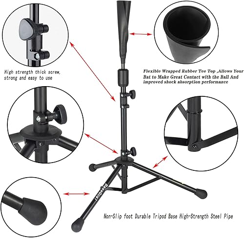 Miniatura 10 de BaseGoal Red de práctica de sóftbol de béisbol de 7 x 7 pies, respaldo de béisbol, con camiseta de bateo, para golpear lanzar, batear, atrapar con