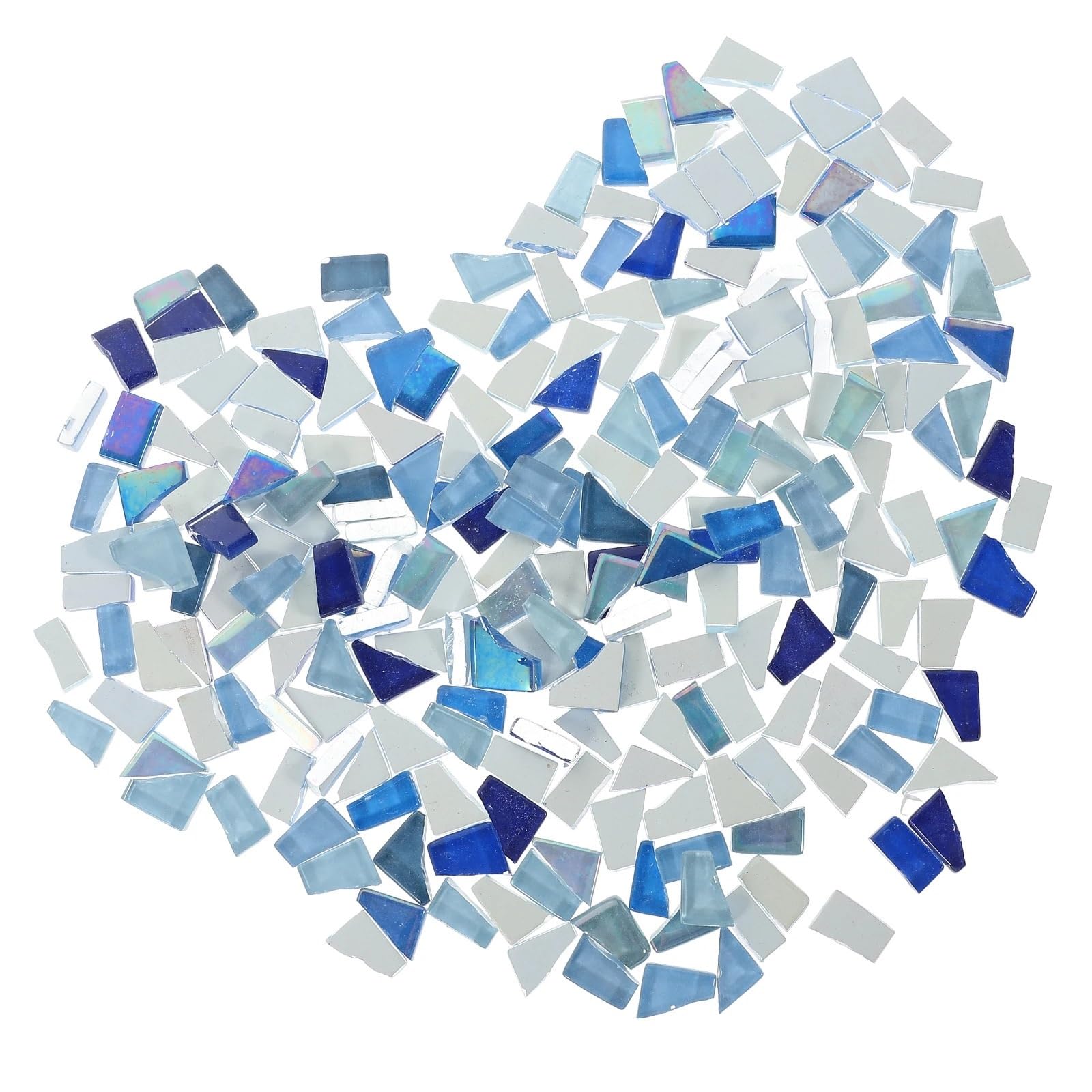 Vaeltor One Color 2 Bags Mosaic Tiles Irregular Shapes For Diy Crafts Bright Colorful Art Supplies