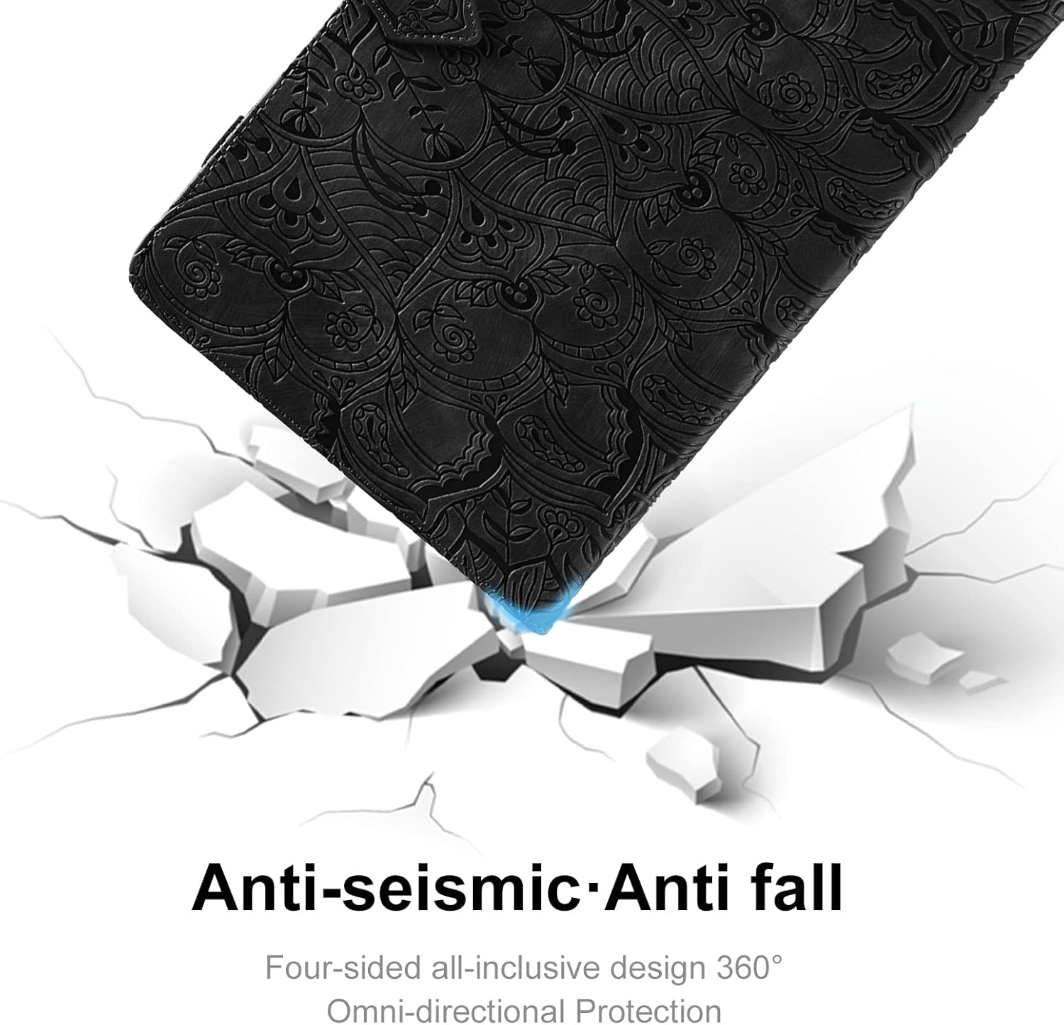 Case for Samsung Galaxy Tab A11 Plus 11 Inch 2025 Tablet Cover PU Leather Magnetic Closure Protective Card Slots Wallet for Samsung Galaxy Tab A9 Plus 11 Inch 2023 Black