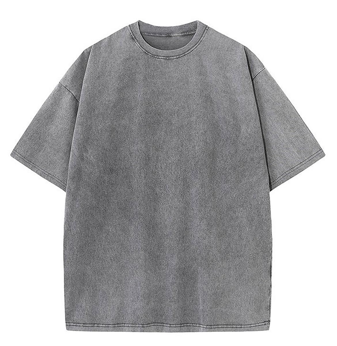Botong Oversized Workout Shirts for Women Vintage Heavyweight T Shirts for Men Casual Loose Pump Covers Gym Grey 3XL