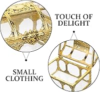 Vista 5 de GALPADA 10 cajas de dulces de cofre del tesoro dorado, recipientes de plástico para recuerdos de boda, suministros de fiesta para almacenamiento