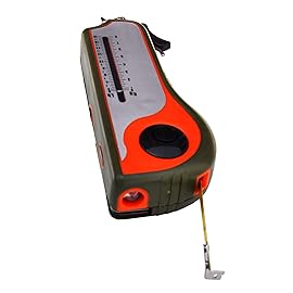 Fisherman Gift Tool Fishing Multitool - Hook Remover, Scale Scraper, Tape Measure, Bait Cutter, Flashlight, Knife, Scissors, Weight Scale, Bottle Opener, Gift Idea for Men Women Kids