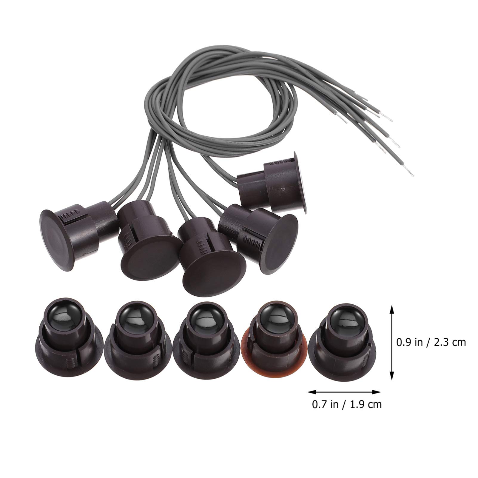 TEHAUX 15 Piezas Interruptor Magnético Interruptor De Alarma De Puerta Interruptor De Reemplazo De Control De Acceso Alarma De Casa Sensor Magnético Ventana Niño Artículos Magnéticos