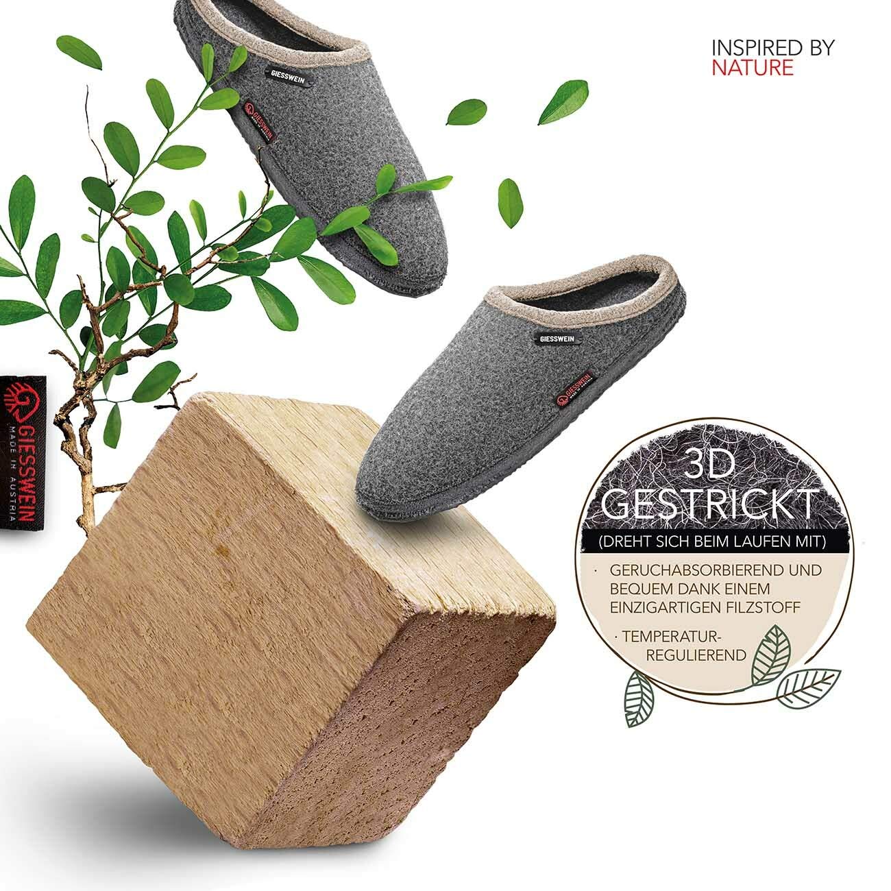 Giesswein Zapatillas Dannheim - Cálidas pantuflas de fieltro para mujeres & hombres