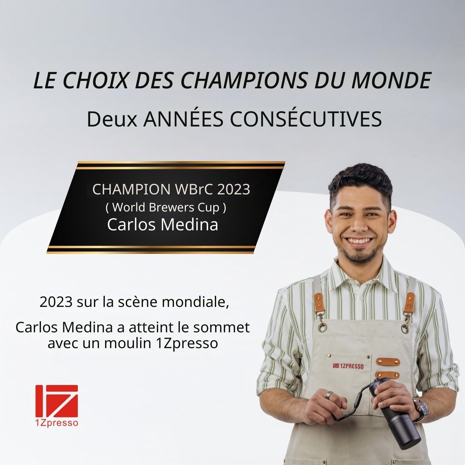 1Zpresso J-Ultra Moulin à café manuel gris fer, bavure conique, poignée pliable, capacité de tasse de capture magnétique de 40 g, réglage numérique réglable, efficacité de mouture plus rapide,