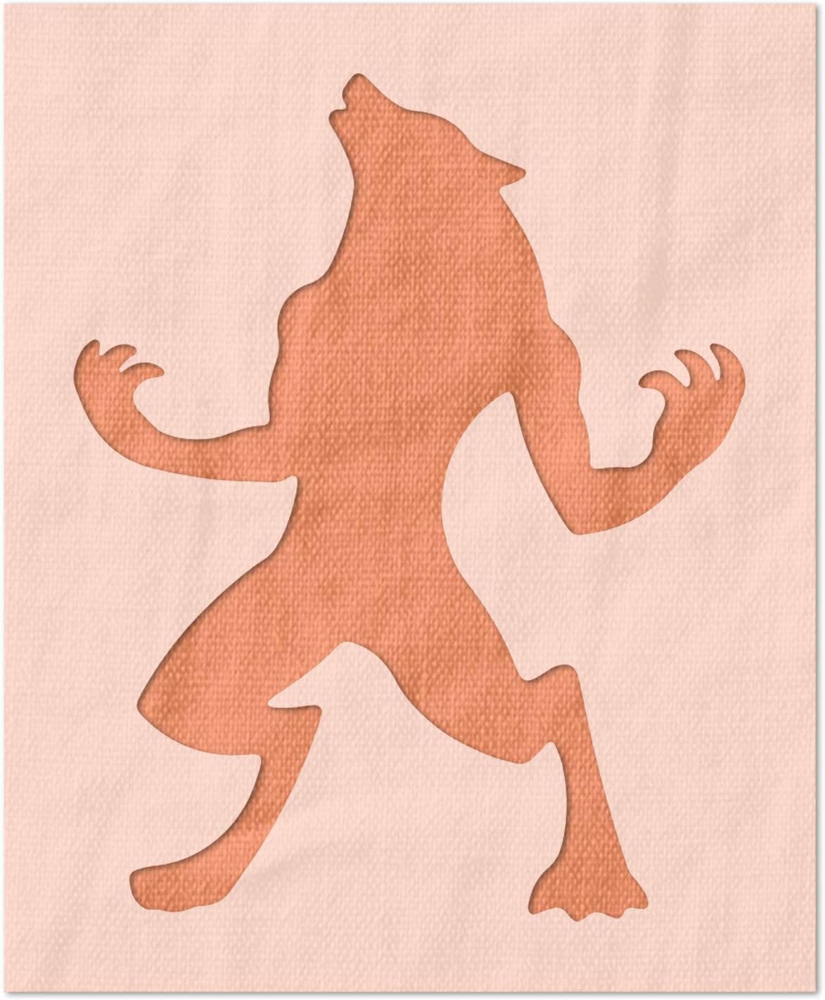 Stencil Stop Werewolf Stencil - Reusable for DIY Projects, Painting, Drawing, Crafts - 14 Mil Mylar Plastic (14.25 x 18 inches)