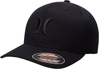 Hurley Men's Flexfit Fitted Baseball Cap - Performance Stretch, Breathable Comfort for Active Lifestyles, Sizes S-XL