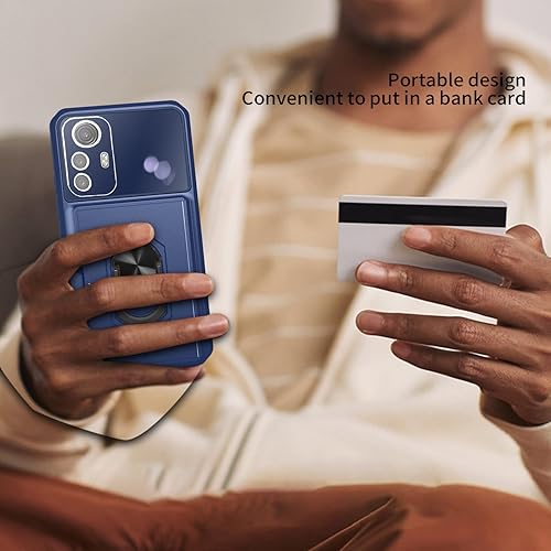 Miniatura 7 de Asuwish Funda de teléfono para Xiaomi Mi 12 5GMi 12X 5G cubierta híbrida ranura móvil Kickstand película de crédito robusto anillo delgado titular