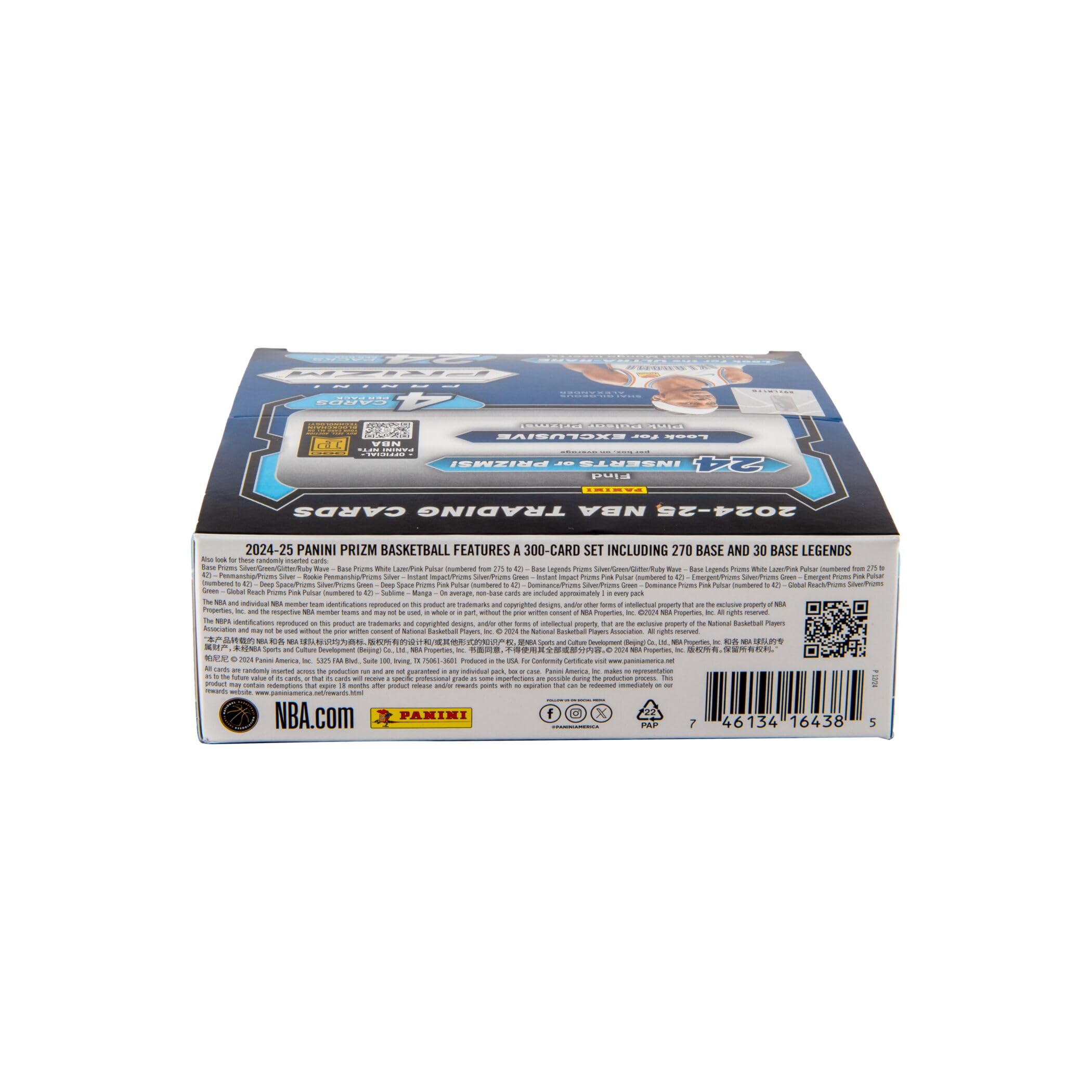 Panini 2024-25 NBA Prizm Retail Box