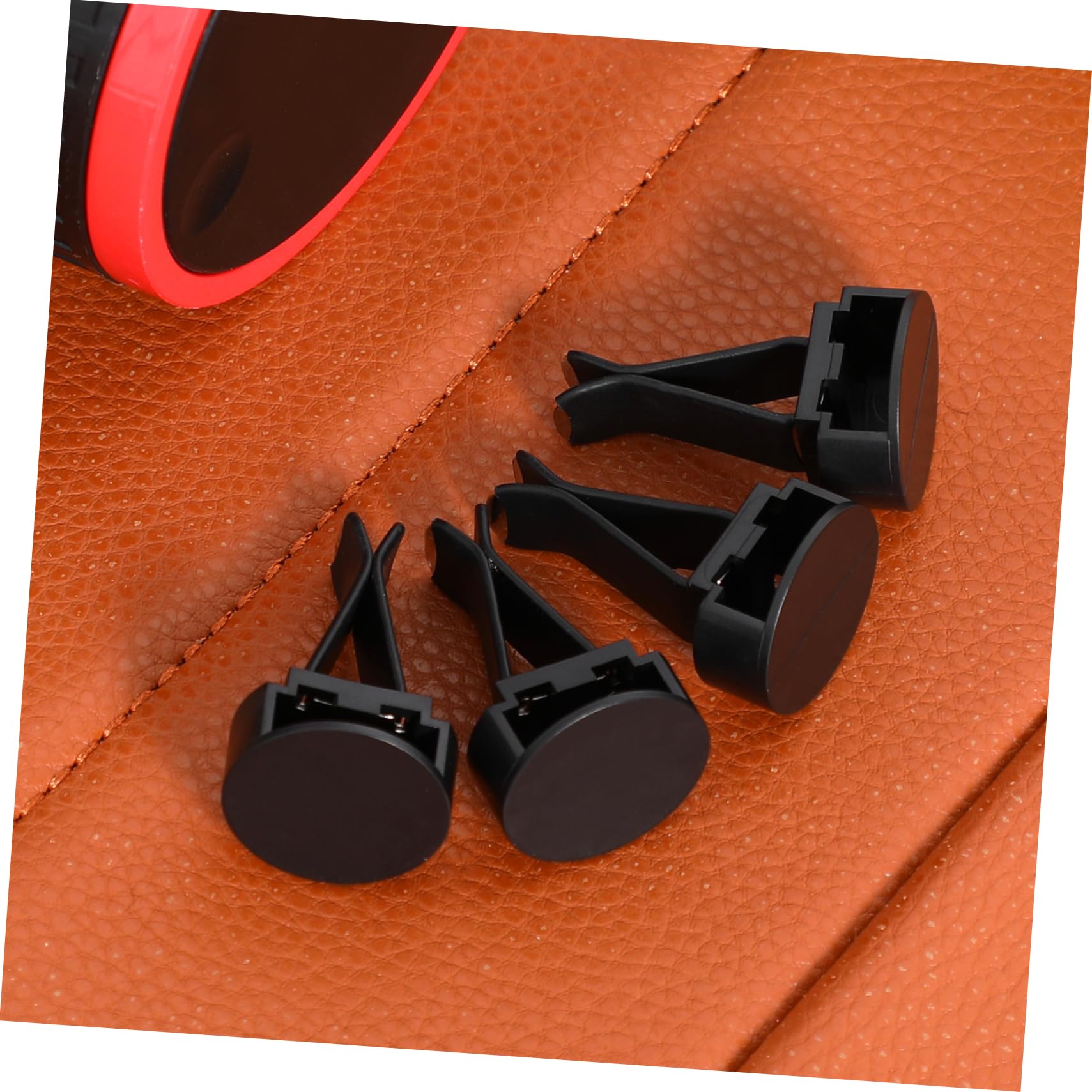 Luxshiny Clip per Bocchetta di Ventilazione Auto 100 Pezzi, Clip di Sfiato Dell’aria in Metallo Nero Supporto, Accessori per Diffusore e Deodorante Auto, Adatte per Interni e Aria
