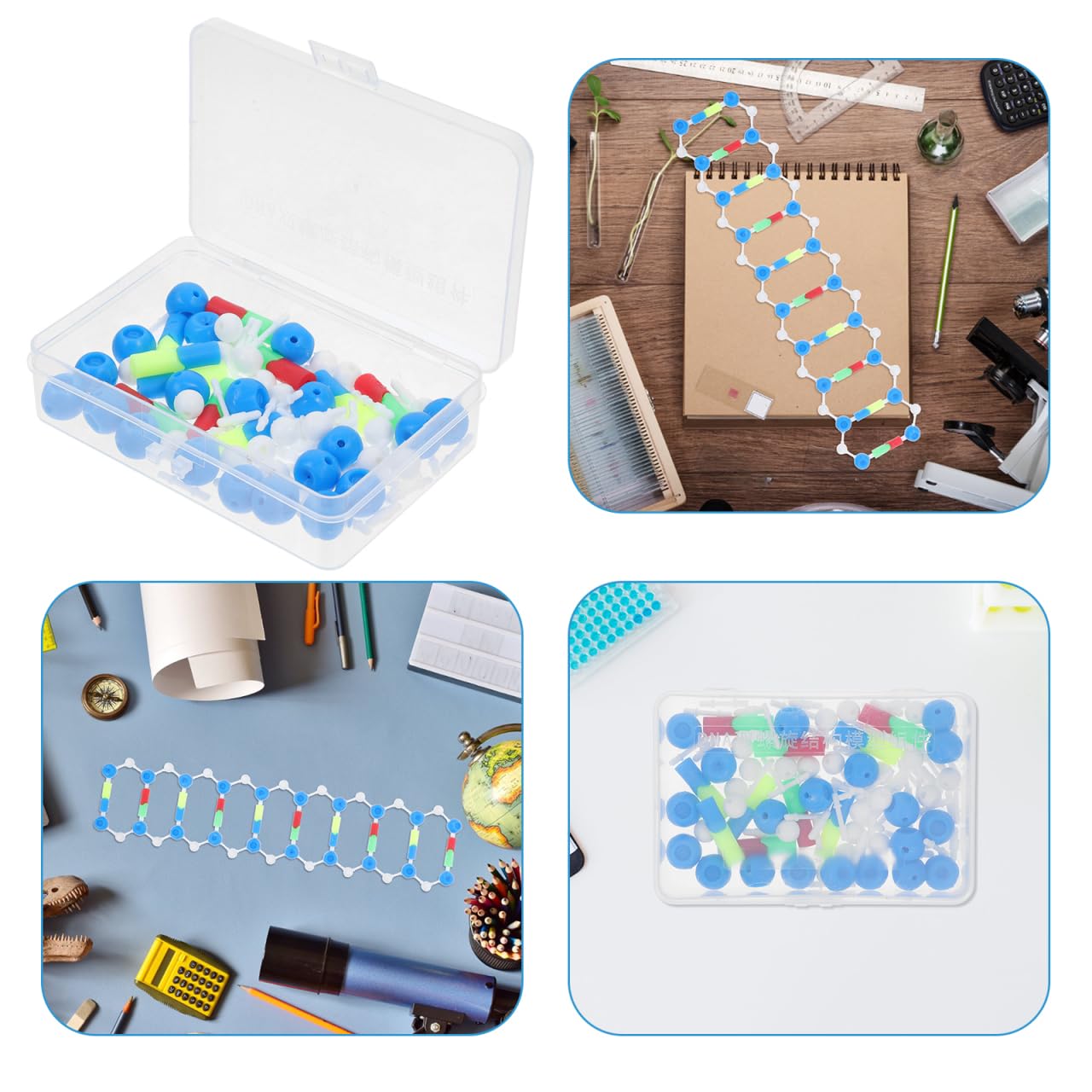 Mobestech DNA Model Kit Double Helix Molecular Structure Science Classroom Decor Educational Model for Genetics Learning and Mutation Exploration