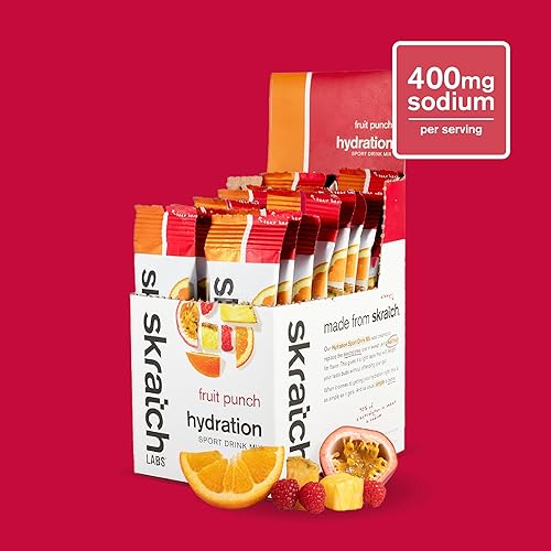 Miniatura 2 de SKRATCH LABS Paquetes de hidratación  Mezcla de bebida de hidratación, lima limón (20 unidades)  Paquetes de electrolitos en polvo desarrollados
