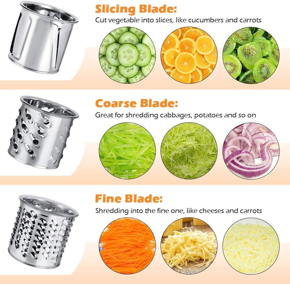 Cheese Shredder for KitchenAid Mixer Attachment, Slicer Shredder for Kitchen Aid Stand Mixer, Salad Shooter for KitchenAid Mixer Accessories by GEEKHOM