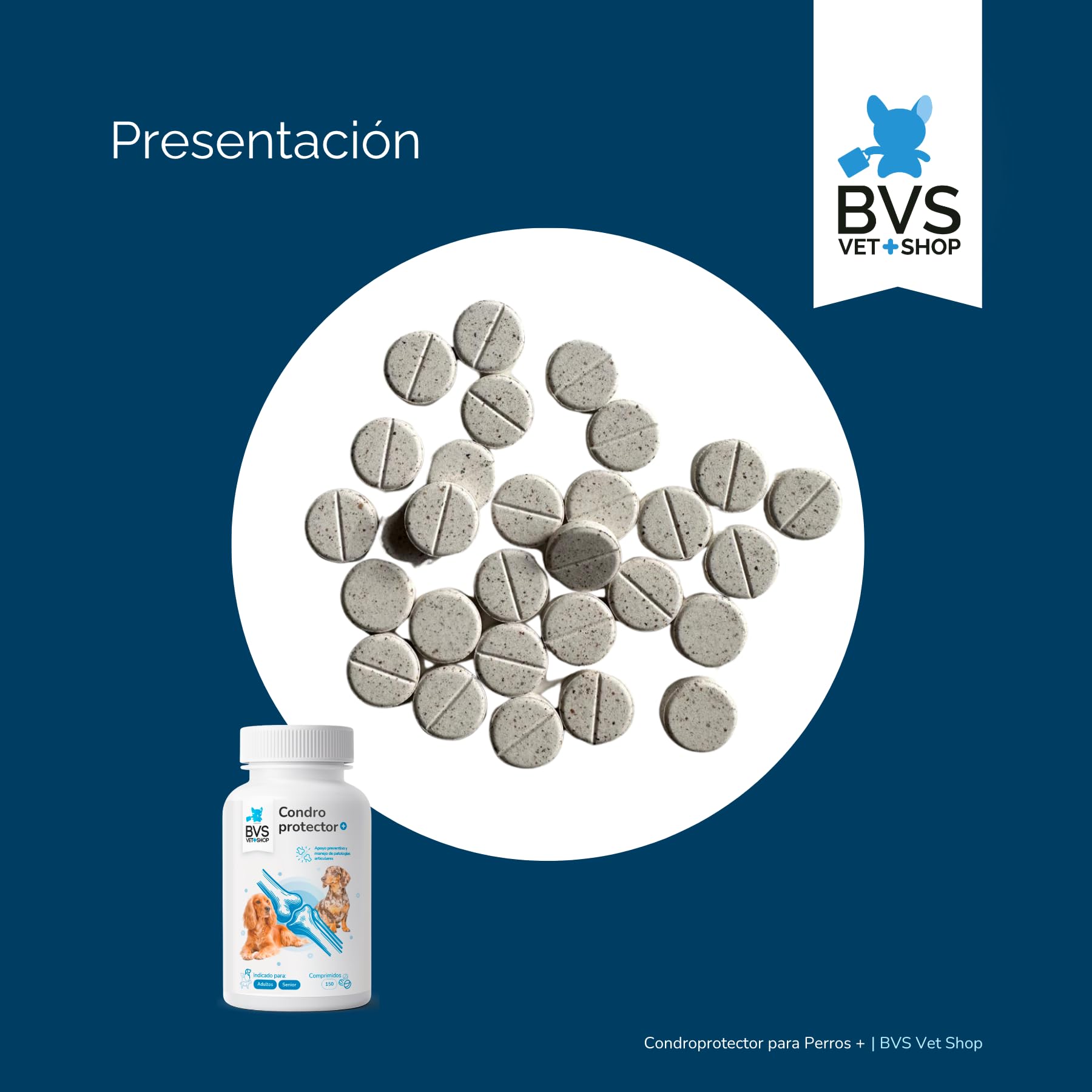 BVS Vet Shop | Condroprotector Plus para Perros | Ayuda para Problemas articulares de tu Mascota | 300 Comprimidos