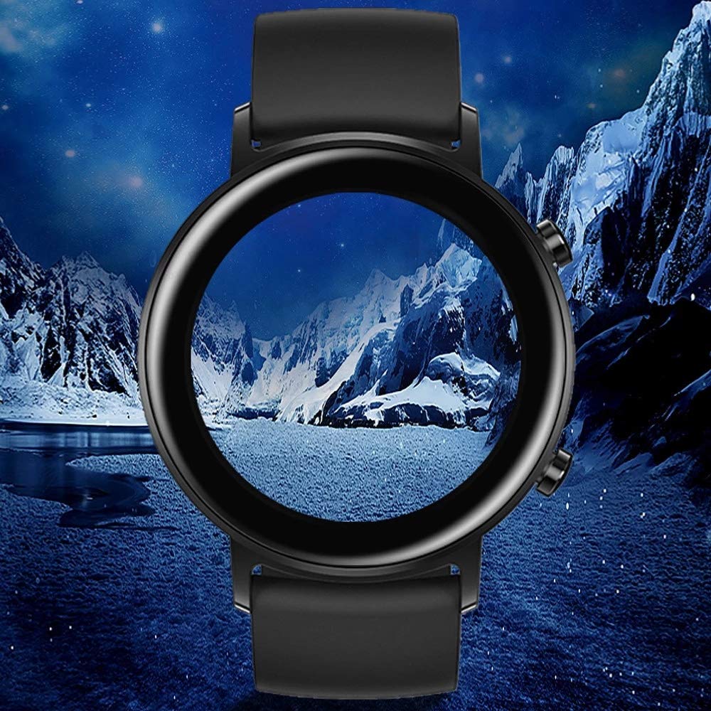 Young & Ming [3 Pezzi] Vetro Temperato per Xiaomi Watch S1 Active, [3D Curved Edge to Edge], Anti-Graffio, Bubble Free Pellicola per Xiaomi Watch S1 Active, Nero