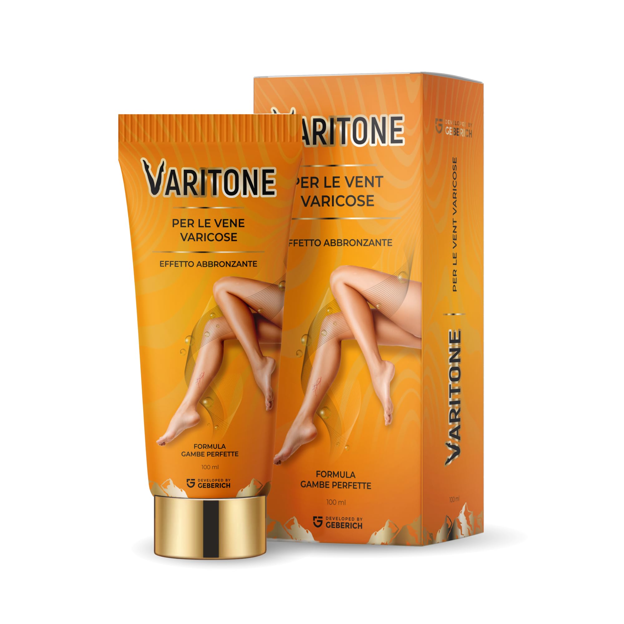 Crema Anti-Varicose VARITONE | Gambe Stanche e Pesanti | con Mentolo, Centella Asiatica, Olio di semi d’uva e 12 Attivi Botanici | 100 ml | 100% Naturale Senza Parabeni